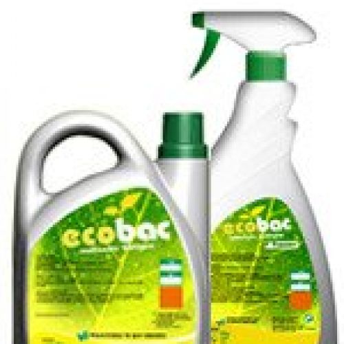 ECOBAC. Saitizante biológico. Limpiador 100% biodegradable para la limpieza y mantenimiento de todo tipo de superficies. Fórmula no testada sobre animales.