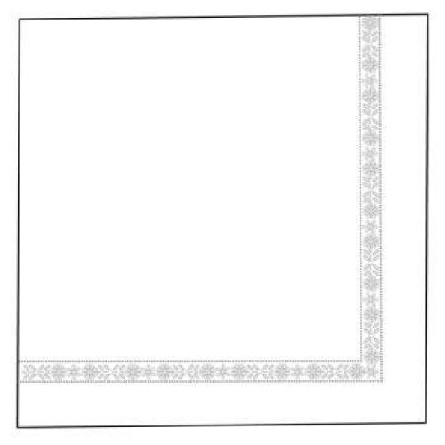 SERVILLETAS PLUS DOUBLE POINT 39x39 CM. BLANCO TISSUE (1200 UNID.)