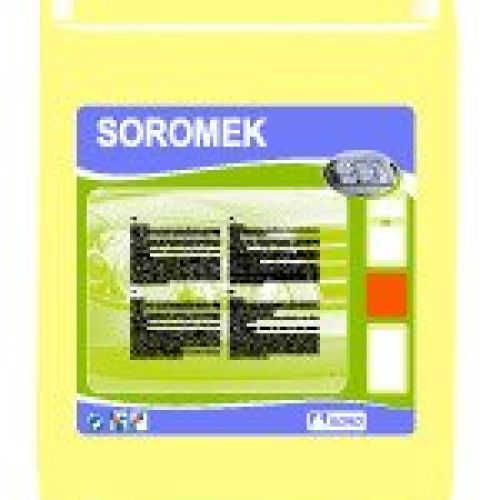 SOROMEK. Gel especial para el lavado de manos de mecánicos.  Gran poder desengrasante.  Disuelve grasas y aceites.  NO CONTIENE ABRASIVOS.  Contiene dermo protectores para la piel