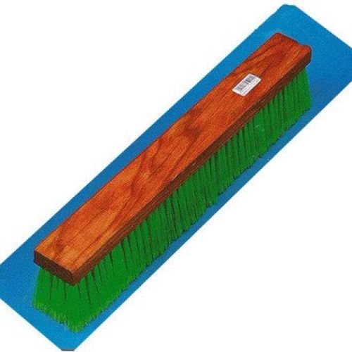 Cepillo Barrendero Industrial de 50 , Soporte de Madera Pintada, Montado Con PVC Despuntado