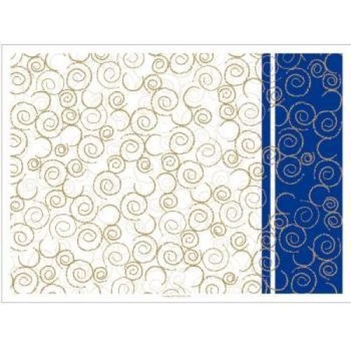 MANTELIN MOGADOR AZUL 30X40CM BLANCO DRY TISSUE