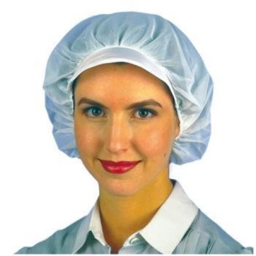 GORRO RED TRANSPIRABLE, LAVABLE 25x23 CM. BLANCO POLIESTER (10 UNID.) Ref. 1.55.23