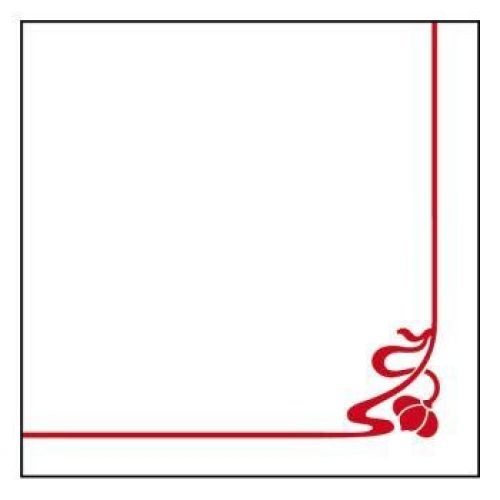 SERVILLETAS MODELO ROSA 40x40 CM. BLANCO DRY TISSUE (750 UNID.)