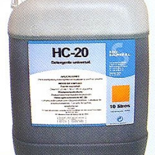 HC 20  Detergente universal de alta concentración. Garrafa de 10 Lts.