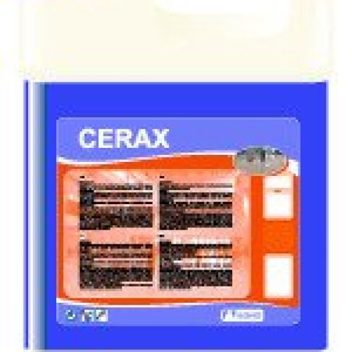 CERAX . Limpieza y abrillantado de todo tipo de suelos, limpia y abrillanta en una sola operación. Antideslizante y repara rayas. Garrafa de 5 Kg.