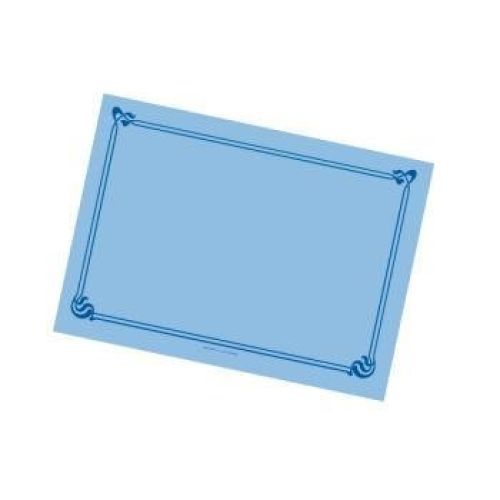 MANTELIN SNACK 43X31CM AZUL CELESTE CELULOSA.