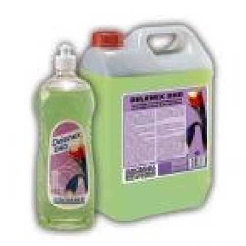 DELENEX DHD  Lavavajillas manual dermo hidratante. Detergente líquido especial para el lavado manual de vajilla, cristalería y utensilios de cocina. Formulación protectora e hidratante para la piel. Garrafa de 5 Lts.