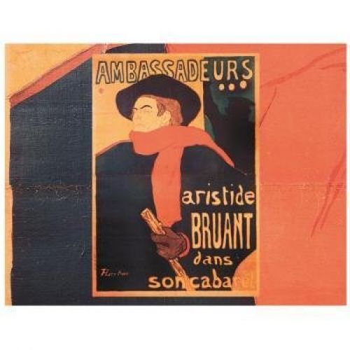 MANTELIN OFFSET ARISTIDE BRUANT 31X43 CM ( 2