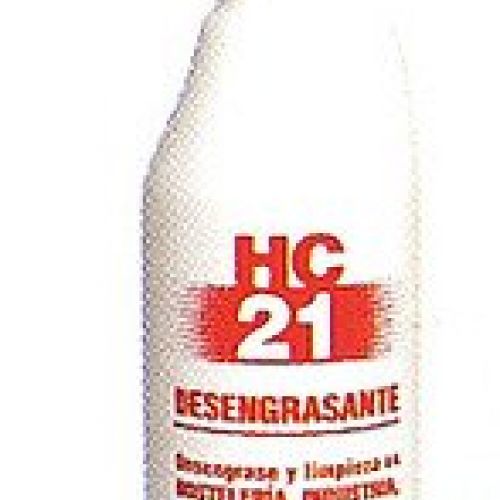HC 21  Enérgico desengrasante listo para usar. Botella de 1 Lt. con pulverizador.