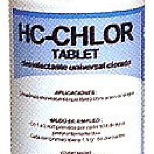 HC CHLOR TABLET. Lejia en pastillas. Bote de 1 Kg.