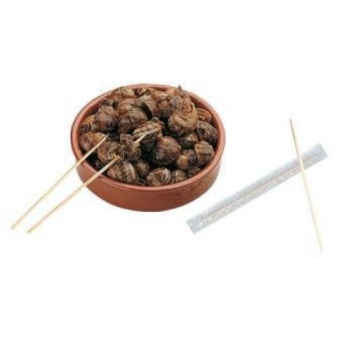 BROCHETA ENFUNDADA PARA CARACOLES DE 15 cm. Pack de 1.000 Unid.