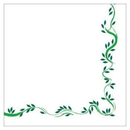 SERV. DOUBLE POINT FLORALIA 33X33 CM. BLANCO TISSUE (1500 UNID.) Y 40 X 40 CM. ( 1.200 UNID.)