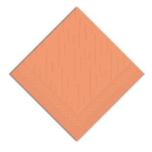 SERVILLETAS 4 CAPAS 45X45 CM. SALMON TISSUE (750 UNID.)