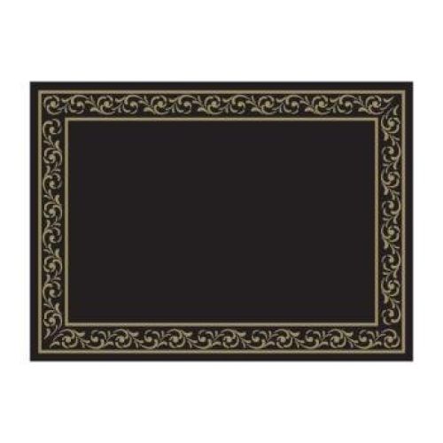 MANTELINES TROYA 43X31 CM NEGRO CELULOSA