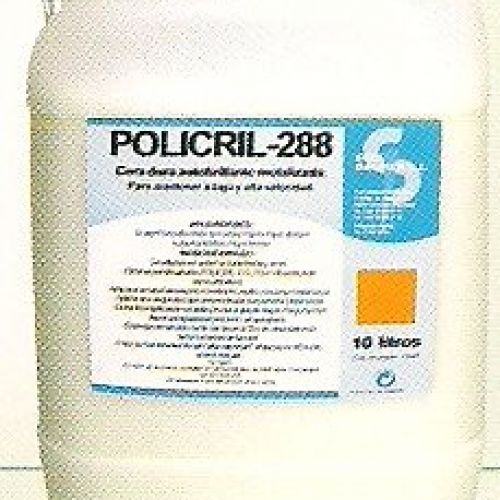 POLICRILL – 288. Modificada con poliuretano. Extra resistente. Mantenimiento a alta y baja velocidad. Garrafa de 5 Lts.