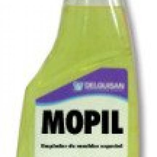 MOPIL . Captador de polvo especial utilización de mopas. Botella de 750 c.c. con pulverizador.