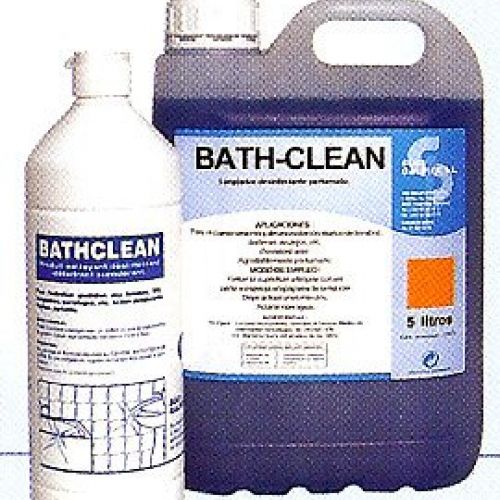 BATH CLEAN. Gel limpiador antigérmenes antical. Agradablemente perfumado. Botella de 1 Lt. y Garrafa de 5 Lts.