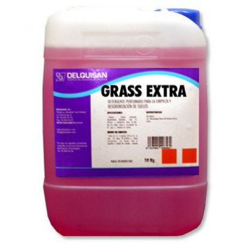 GRASS EXTRA  Desengrasante enérgico para limpieza de freidoras, hornos, grill y demas superficies grasientas y ahumadas con depositos. Garrafa de 10 Kg.