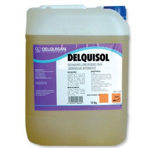 DELQUISOL   Detergente concentrado para lavavajillas automático. Garrafa de 12 y 30 Kg.