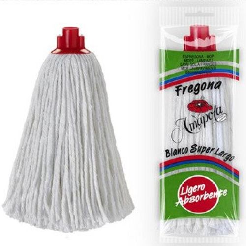 Cordón blanco.  220 gr.  Amapola    ( súper – larga )  ( 004/418 )