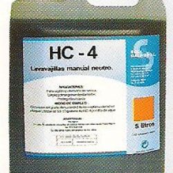 HC-4  Gel Lavavajillas manual neutro 15% conc. Garrafa de 5 Lts.