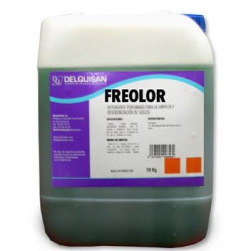 FREOLOR . Detergente perfumado para la limpieza y desodorización de suelos. Garrafa de 10 Kg.