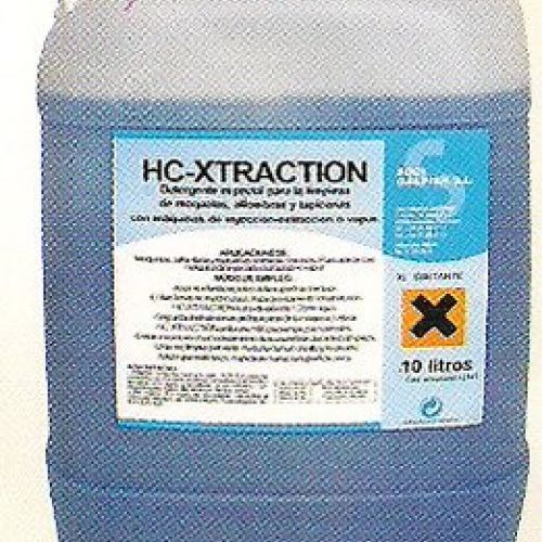HC XTRACTION. Detergente para limpieza por inyección   extracción. Garrafa de 5 y 10 Lts.