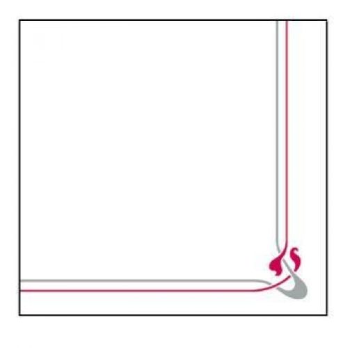 SERV. DOUBLE POINT MAXIM 33 X 33 CM. BURDEOS TISSUE Y 40x40 CM. BURDEOS TISSUE (1200 UNID.)