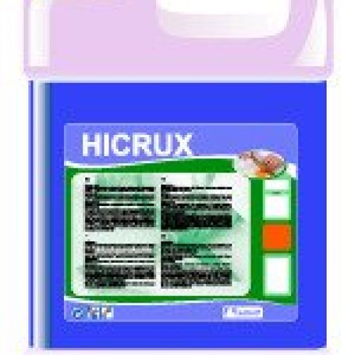 HICRUX  DESINCRUSTANTE áreas alimentarias.  Gran cantidad de inhibidores para evitar la corrosión. Garrafa de 5 Kg.