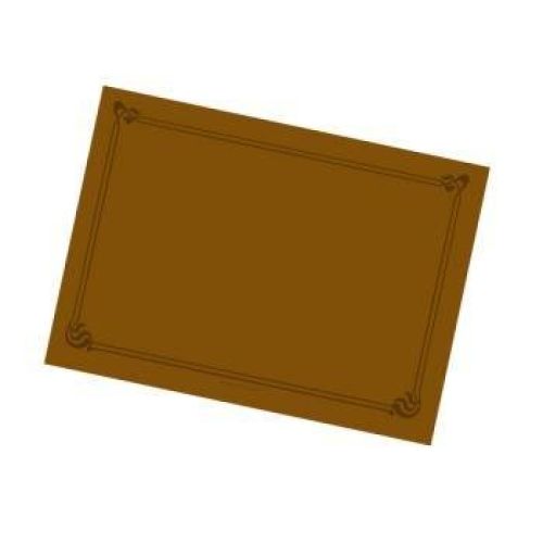 MANTELIN SNACK 50 GRS. 43X31CM HABANA CELULOSA