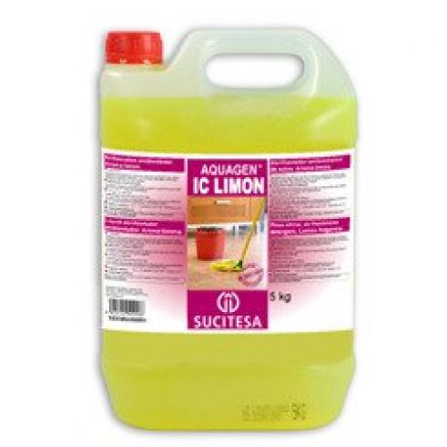 AQUAGEN IC   LIMON . Brillasuelos aroma limón. Garrafa de 5 Kg.