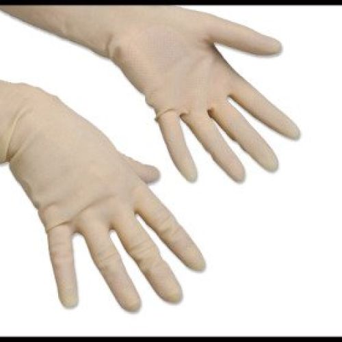 Guantes Ultrasensibles Vileda. Gracias al tratamiento especial de cera, repele rápidamente el agua propocionando un mejor agarre.Mezcla de látex y neopreno para resistir mejor a los productos químicos.