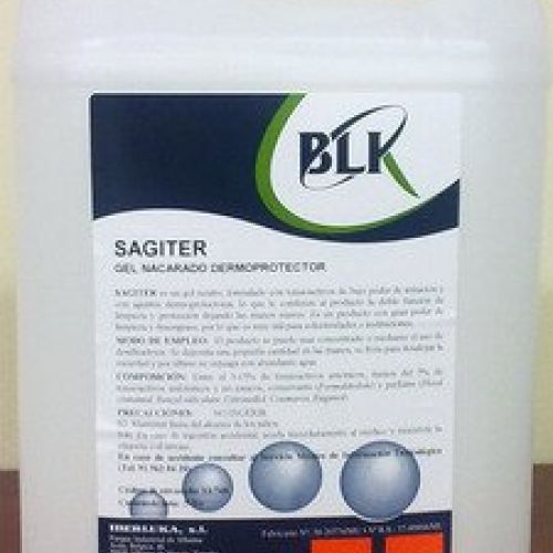 SAGITER. Gel de manos nacarado y dermoprotector, Garrafa de 5 Lts.