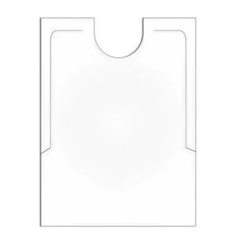 BABEROS 38,3X48 CM. BLANCO PEHD (500 UNID.). Ref. 5.16.32