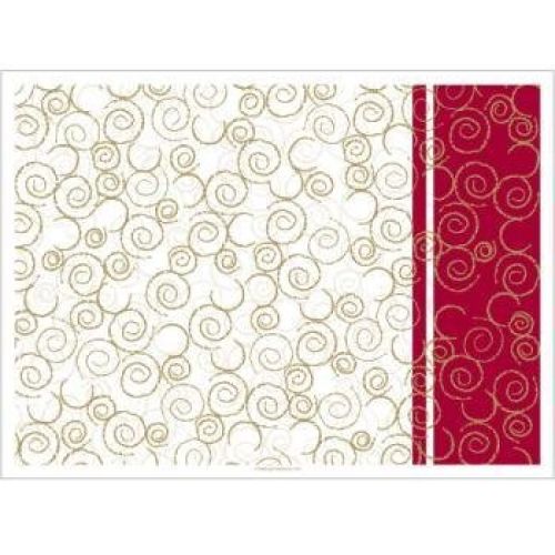 MANTELIN MOGADOR BURDEOS 30X40CM BLANCO DRY TISSUE