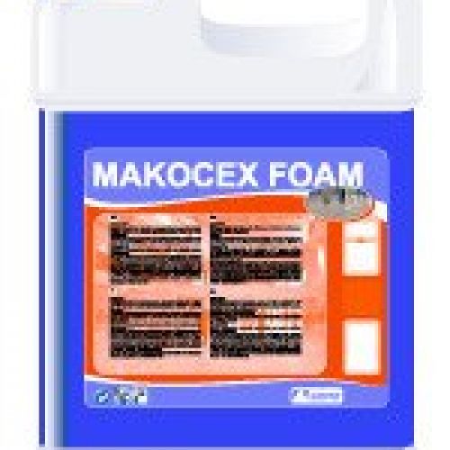 MAKOCEX FOAM. Detergente ESPUMANTE concentrado para el lavado de moquetas. Uso manual o con máquina que requiera espuma. Garrafa de 5 Kg.