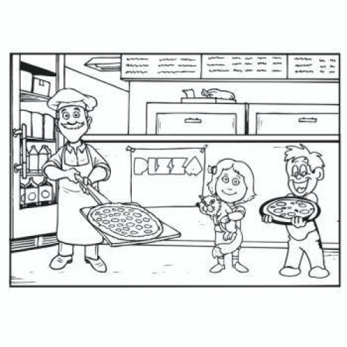 MANTELINES OFFSET 2CARAS PIZZA 31x43 CM