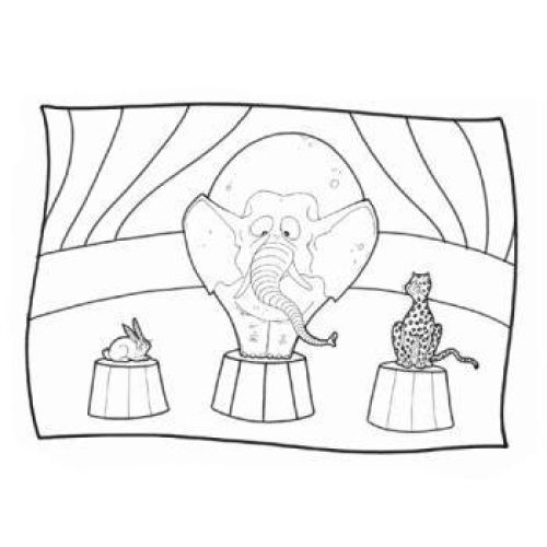 MANTELINES OFFSET 2CARAS CIRCO 31x43 CM. CUATRICOMI CELULOSA (1000 UNID.)