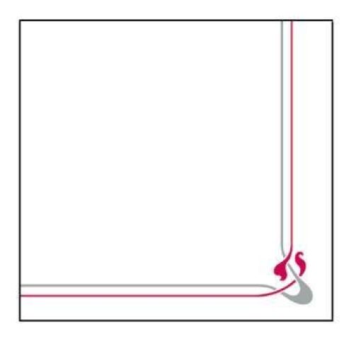 SERV. DOUBLE POINT MAXIM 33 X 33 CM. BURDEOS TISSUE Y 40x40 CM. BURDEOS TISSUE (1200 UNID.)