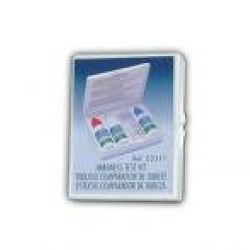 TEST KIT DUREZA AGUA. Kit de test para la dureza del agua. Estuche analizador de la dureza cálcica del agua.