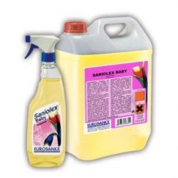 SANIOLEX  BABY , Perfumador de gran concentración, alta calidad y extraordinario rendimiento, de carácter exclusivo que le configura la calidad de las esencias seleccionadas. De efecto anti tabaco, desodoriza, perfuma y refresca el ambiente