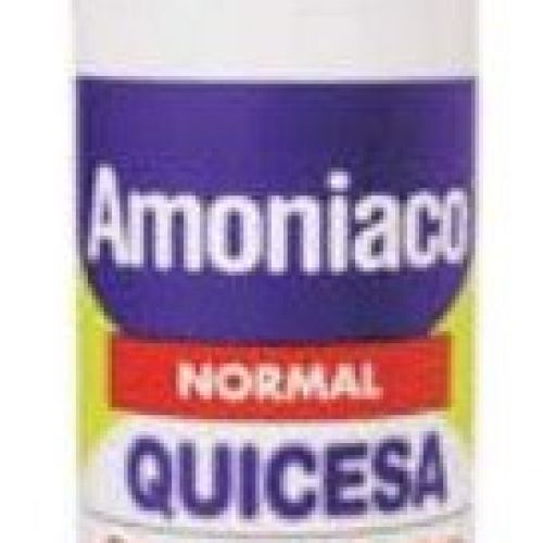 AMONIACO NORMAL QUICESA . Maximo poder desengrasante. Amoniaco con detergente. Botella de 1 Lt.