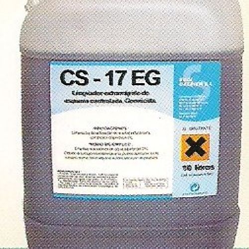 CS 17 (EG) . LÑimpiador extrarrápido reforzado. Acción bactericida. Garrafa de 5 y 10 Lts.