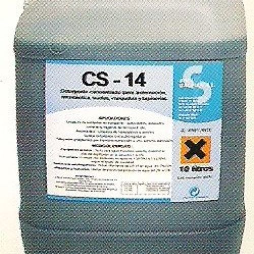 CS 14 . Detergente concentrado para hidropresión y autofregadoras. Perfumado. Garrafa de 5 y 10 Lts.