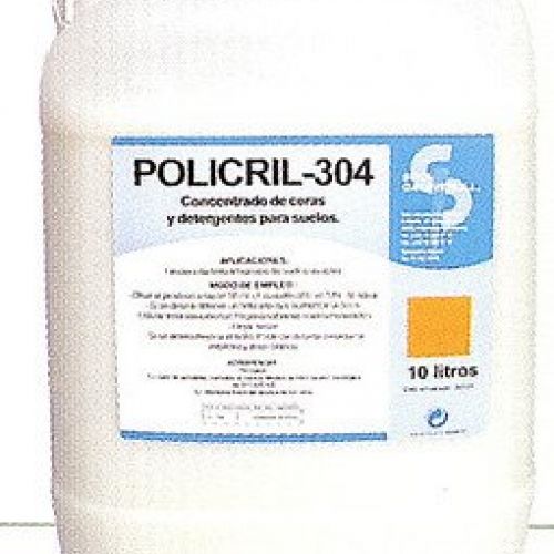 POLICRIL 304 . Fregasuelos con cera ( LAVICERA ). Garrafa de 5 Lts.