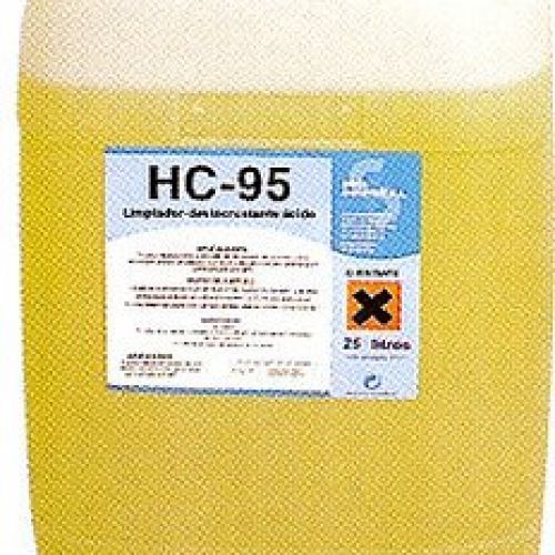 HC 95. Limpiador desincrustante ácido. Garrafa de 10 y 25 Lts.