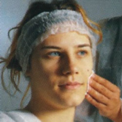 Ref. 03273. Cinta Sujetapelo Desechable Tejido Sin Tejer PP. Color Blanco.  Especial salones de belleza, peluquerías.