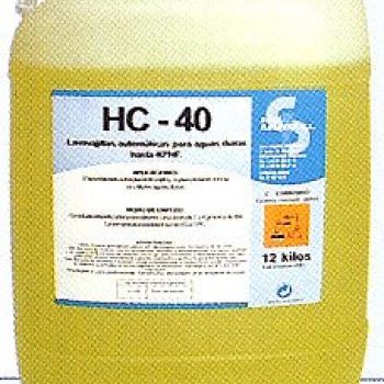 HC-40  Detergente para aguas duras. Garrafa de 12 Kg.