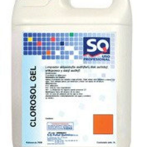 CLOROSOL GEL. Limpieza y desinfección en hospitales y residencias geriátricas. Limpieza y desinfección de laboratorios de investigación. Garrafa de 5 Lts.