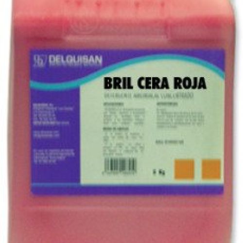 BRIL CERA ROJA, Emulsión autobrillante metalizada para suelos rojos. Garrafa de 10 Kg.